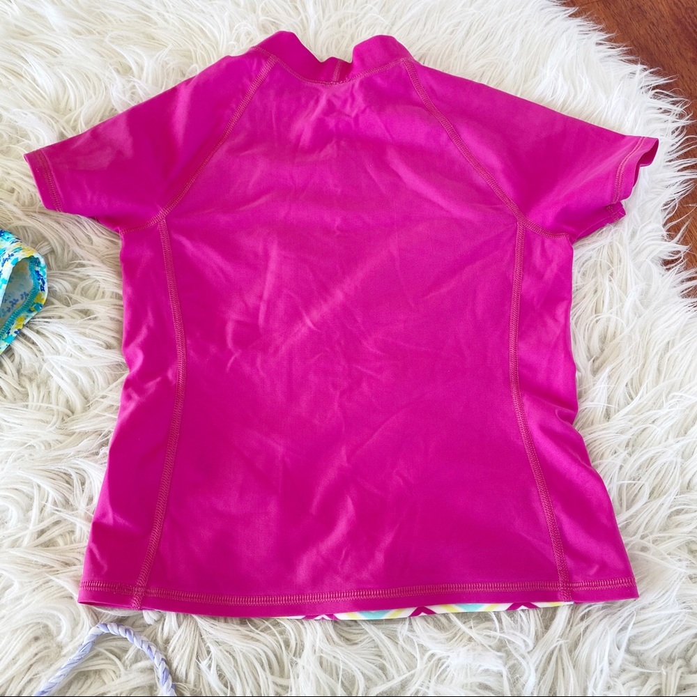 Lands‎ End Rash Guard Chevron Print - Picture 3 of 3